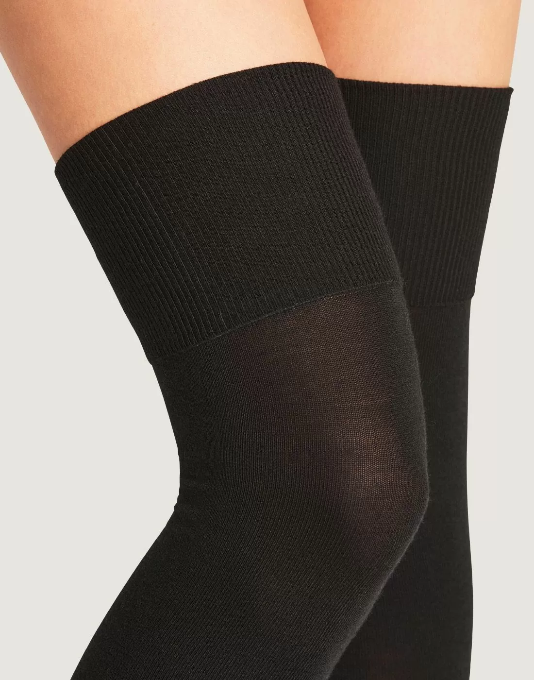 falke striggings overknee ull black