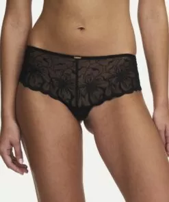 chantelle fleurs shorty hipster truse svart