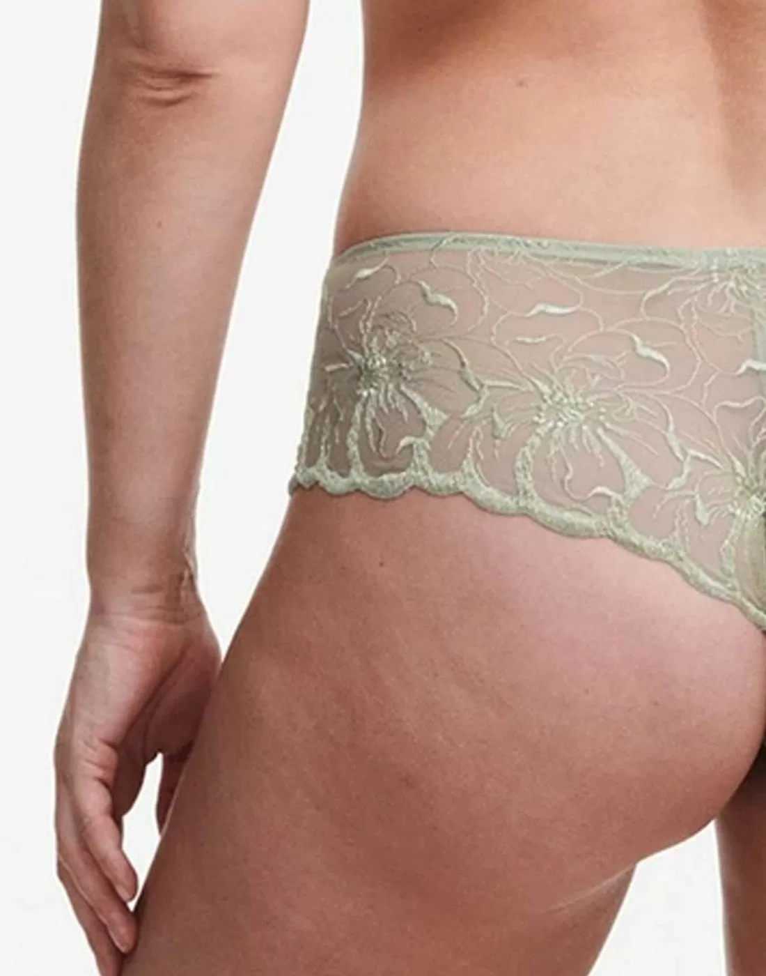 chantelle fleurs hipster string truse green tea