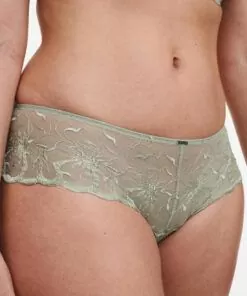 chantelle fleurs hipster string truse green tea