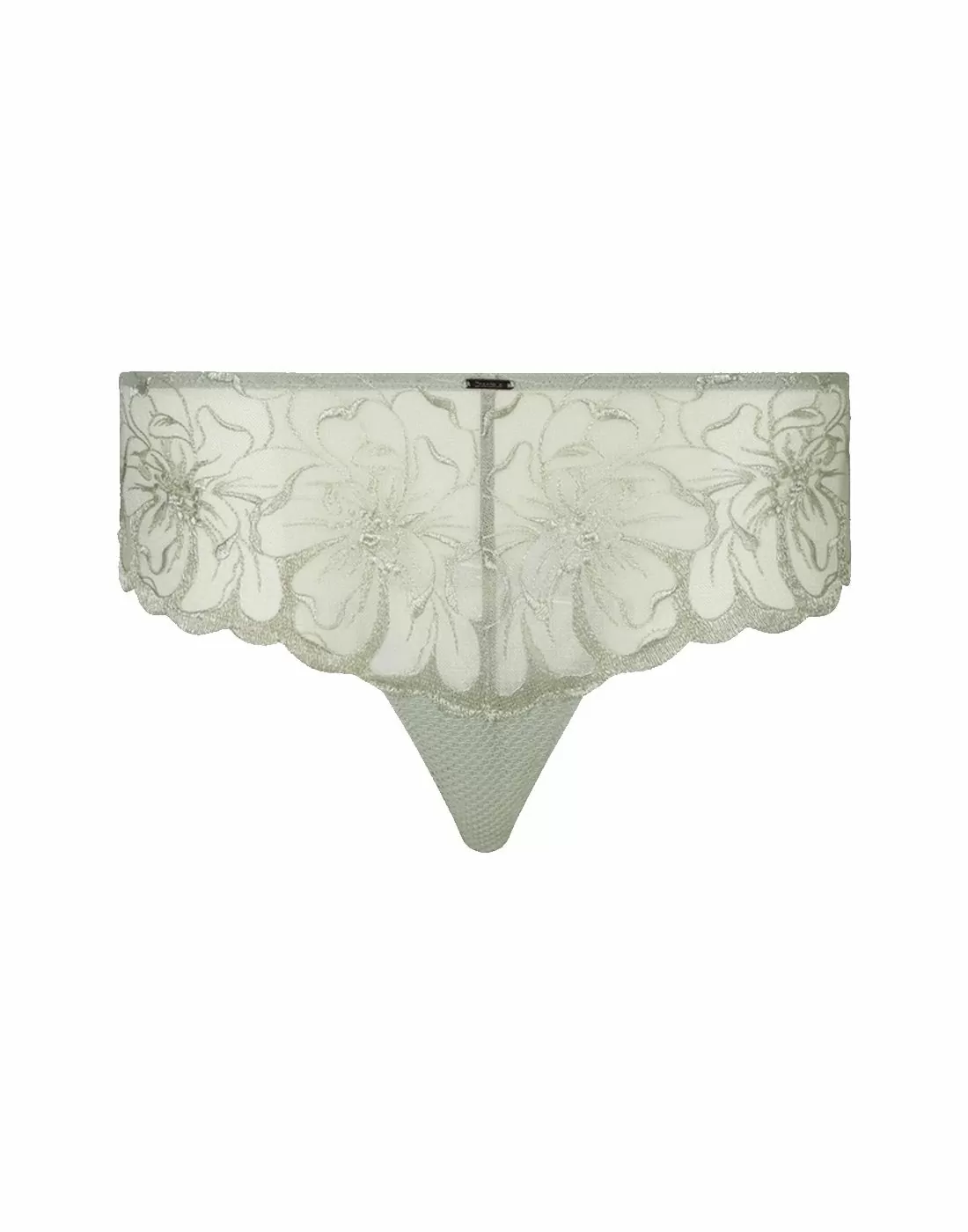 chantelle fleurs hipster string truse green tea