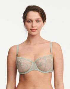 chantelle fleurs demi BH green tea