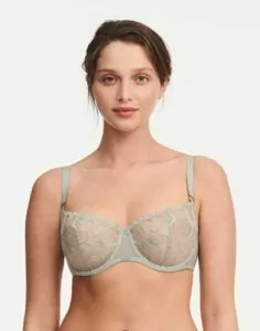 chantelle fleurs demi BH green tea