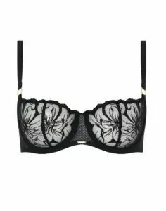 chantelle fleurs BH svart