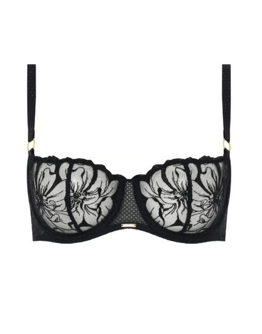 chantelle fleurs BH svart