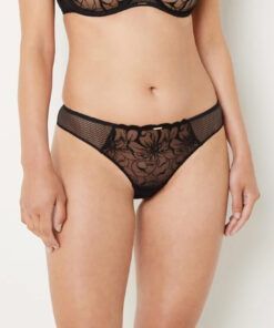 chantelle fleurs stringtruse tanga black