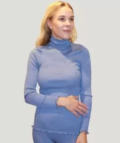 Ull, ull og silke, ortensia, blå