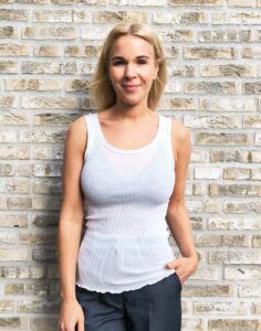 Oscalito ull silke topp offwhite