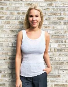 Oscalito ull silke topp offwhite
