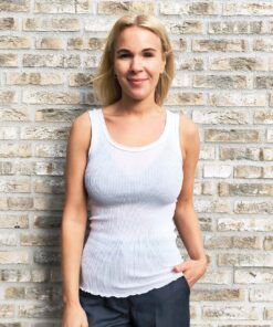 Oscalito ull silke topp offwhite