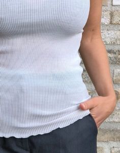 Oscalito ull silke topp offwhite