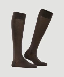 Falke Cotton Touch knestrømpe dark brown