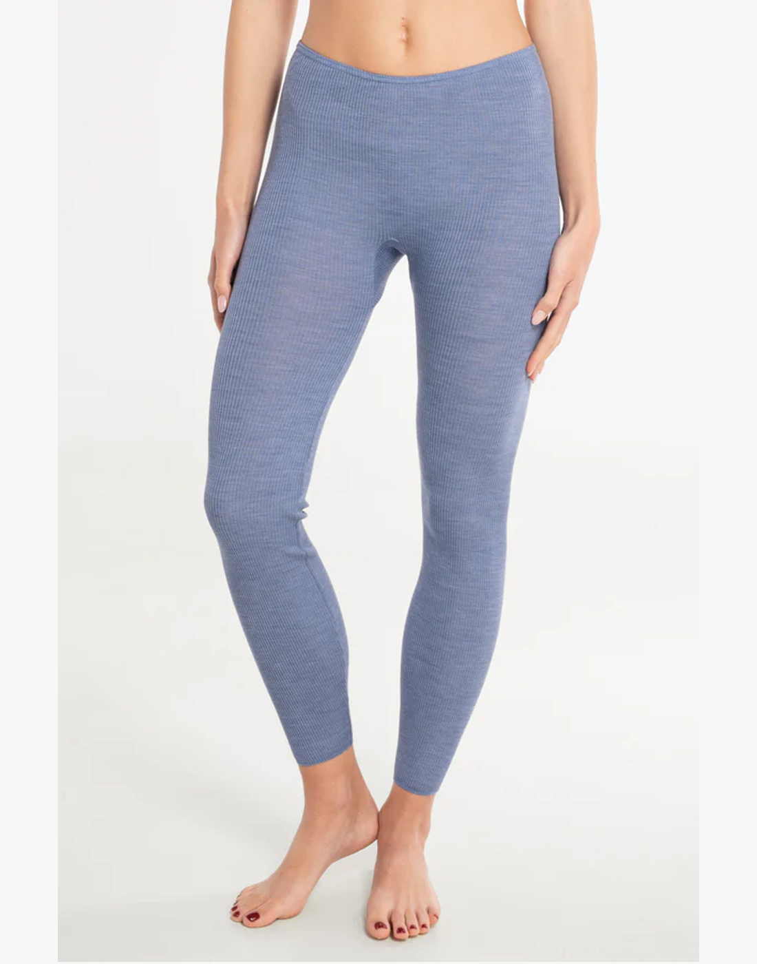 oscalito stillongs ull silke ortensia blå