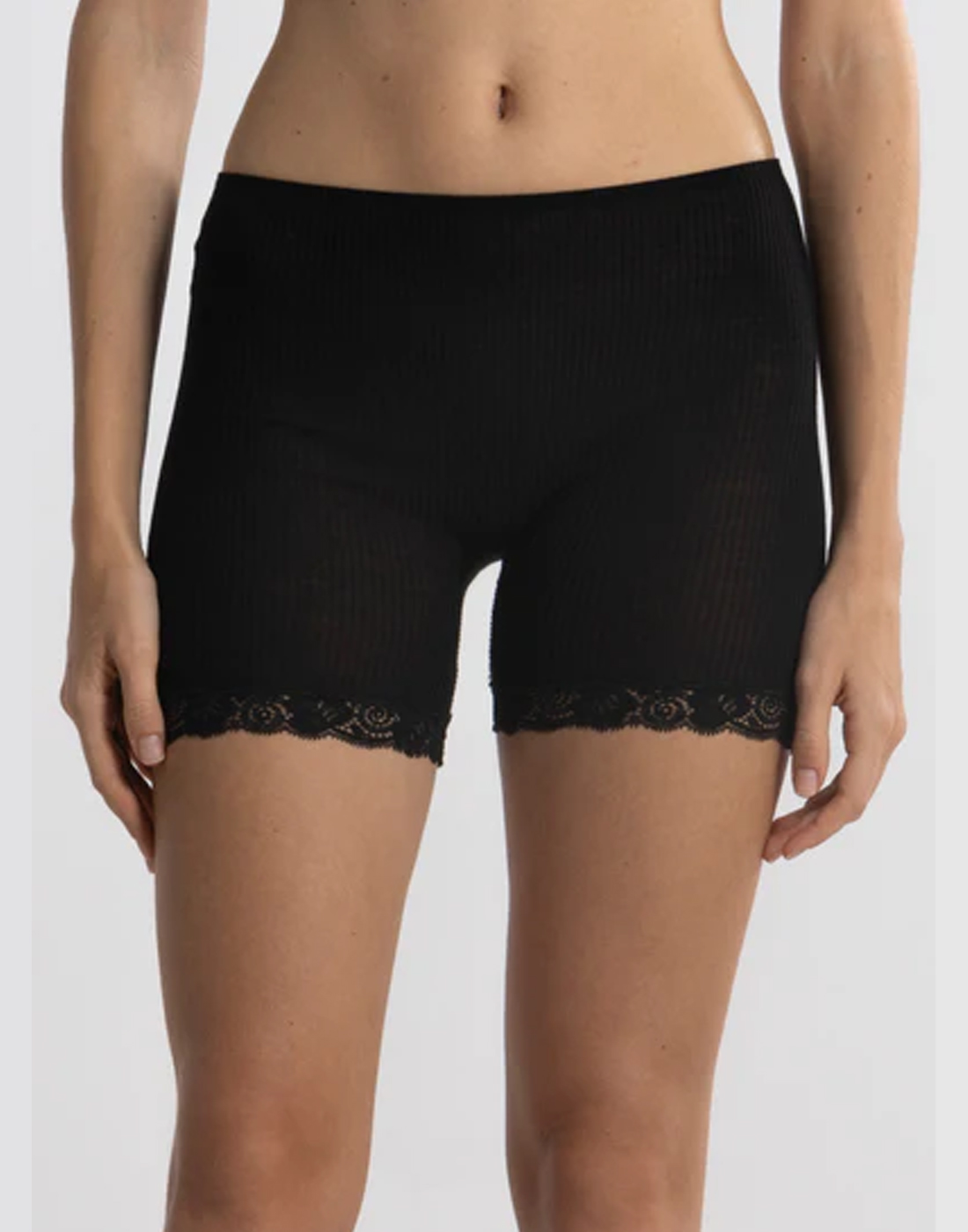 oscalito ull silke shorts blonde svart
