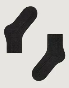 falke bedsock nattsokker ull black