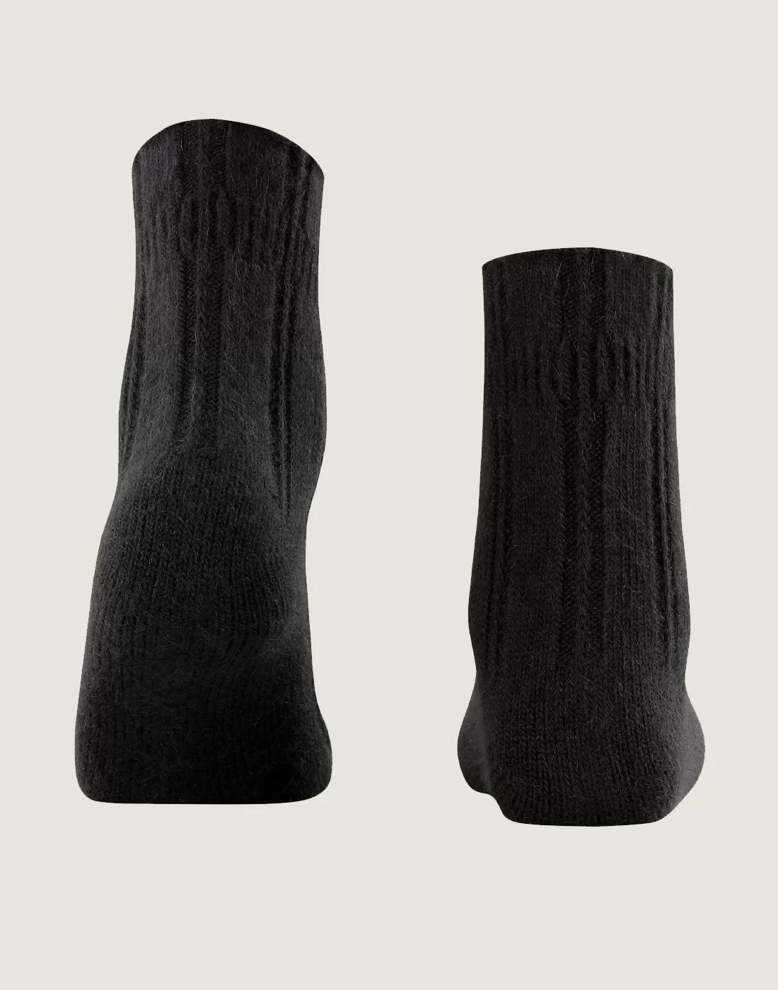 falke bedsock nattsokker ull black