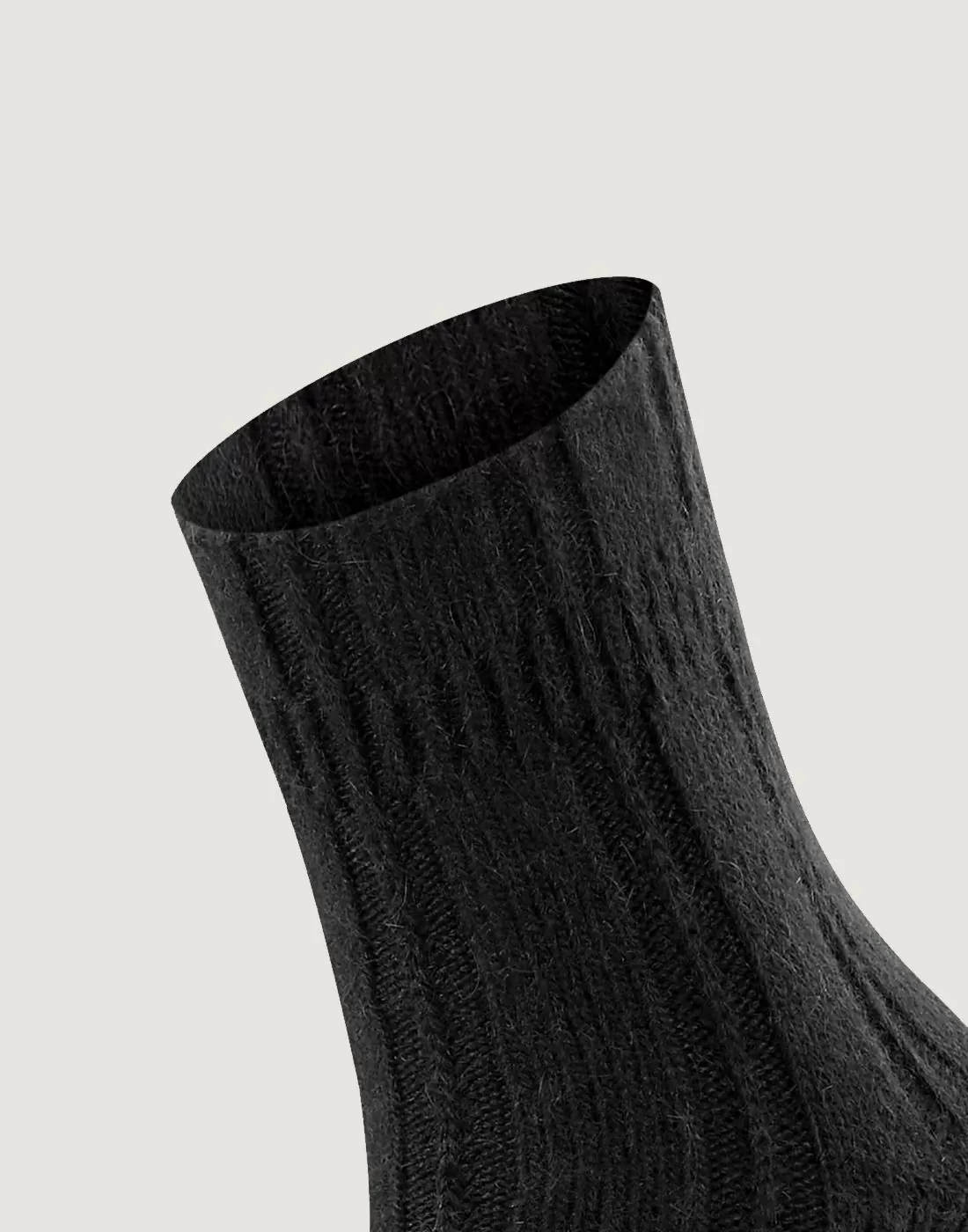 falke bedsock nattsokker ull black