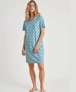 calida,nattkjole,kjole,nattøy,pysj,sleepwear,nightdress,nightgown,daylight,dreams,blå,niagara
