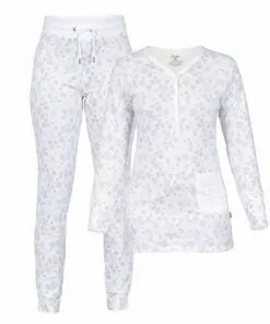 Lilleba, Ragnhild, anisrosa, mønster, nattøy, pysjamas