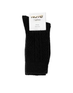 note cable sokk ull black