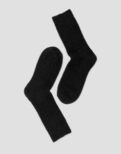 note cable sokk ull black