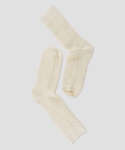 note cable sokk ull offwhite