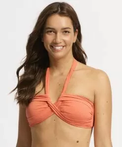 seafolly,bikinioverdel,bikinitopp,bikini,badetøy,beachwear,strantøy,melon,oransje