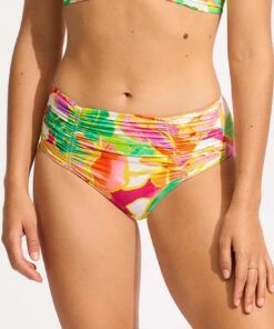 seafolly,bikini,bikinitruse,bikiniunderdel,wonderland,fuchsiarose,beachwear,swimwear,strantøy,highwaist