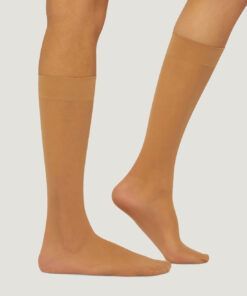 wolford individual 10 knestrømpe gobi beige