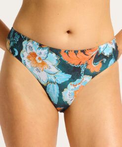 Seafolly, bikini, bikinitruse, blå, mønster, spring festival