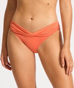 Orange bikiniunderdel på underkropp Seafolly