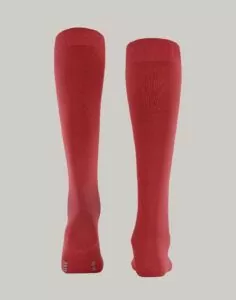 falke climawool ull knestrømpe scarlet rød