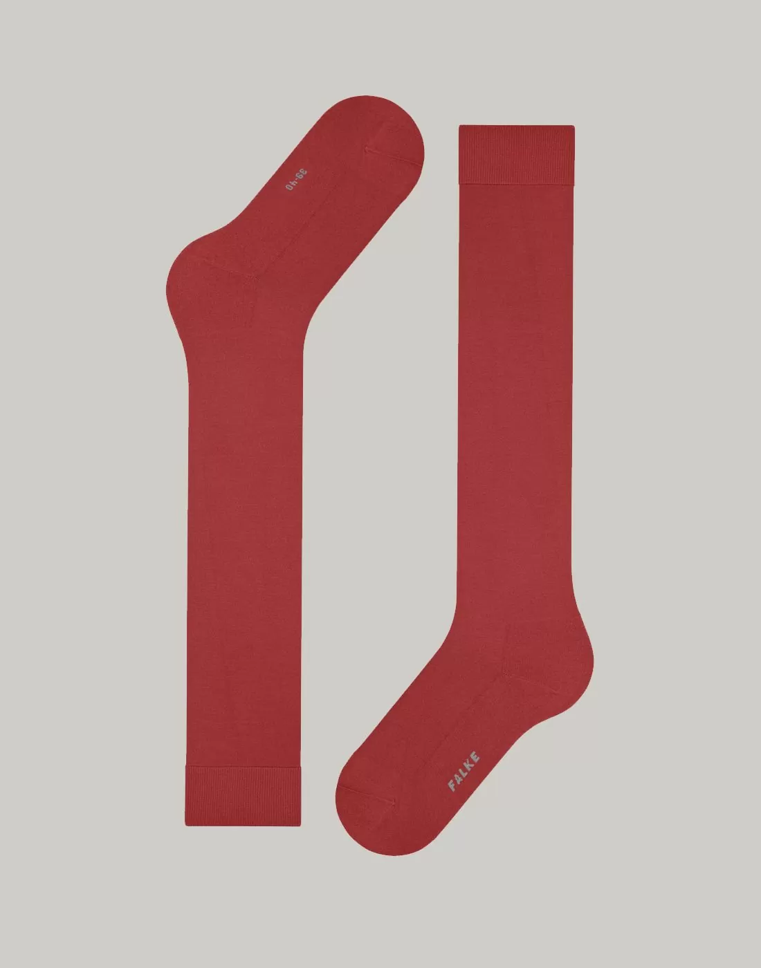 falke climawool ull knestrømpe scarlet rød