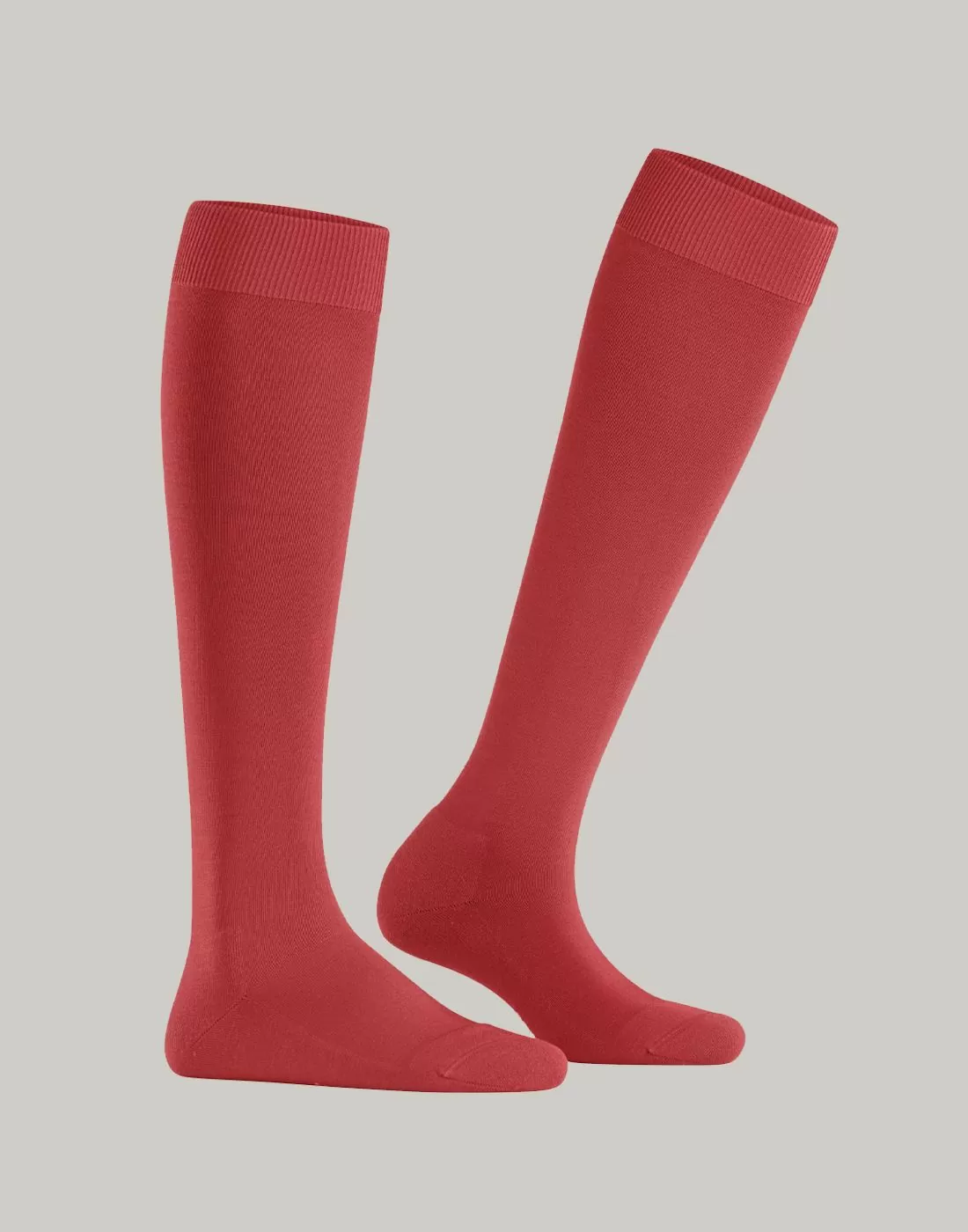 falke climawool ull knestrømpe scarlet rød