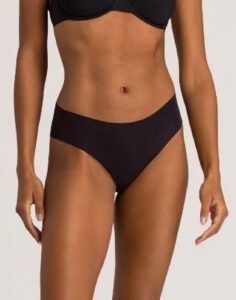 hanro invisible cotton high cut truse svart