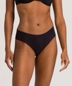 hanro invisible cotton high cut truse svart