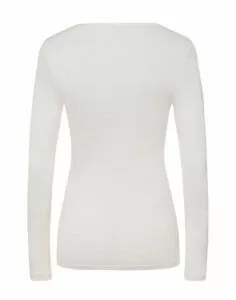 hanro ullundertøy med silke genser offwhite