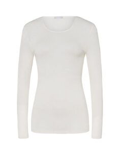 hanro ullundertøy med silke genser offwhite