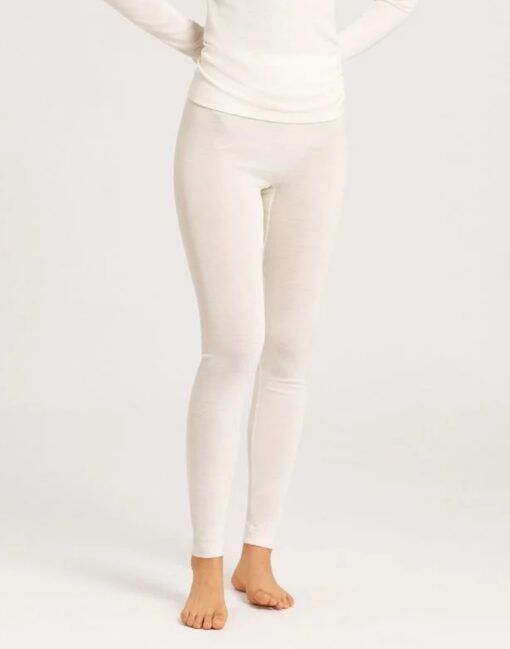 hanro soolen silk leggings ullundertøy hvit
