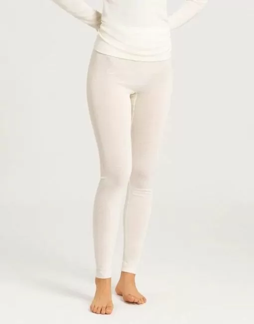 hanro soolen silk leggings ullundertøy hvit