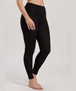 hanro woolen silk stillongs svart