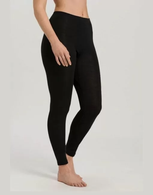 hanro woolen silk stillongs svart