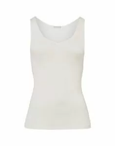 hanro woolen silk ulltopp hvit