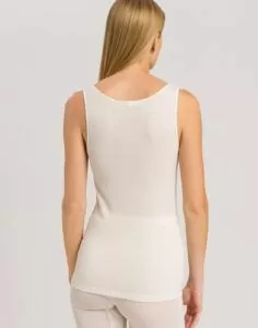 hanro woolen silk ulltopp hvit