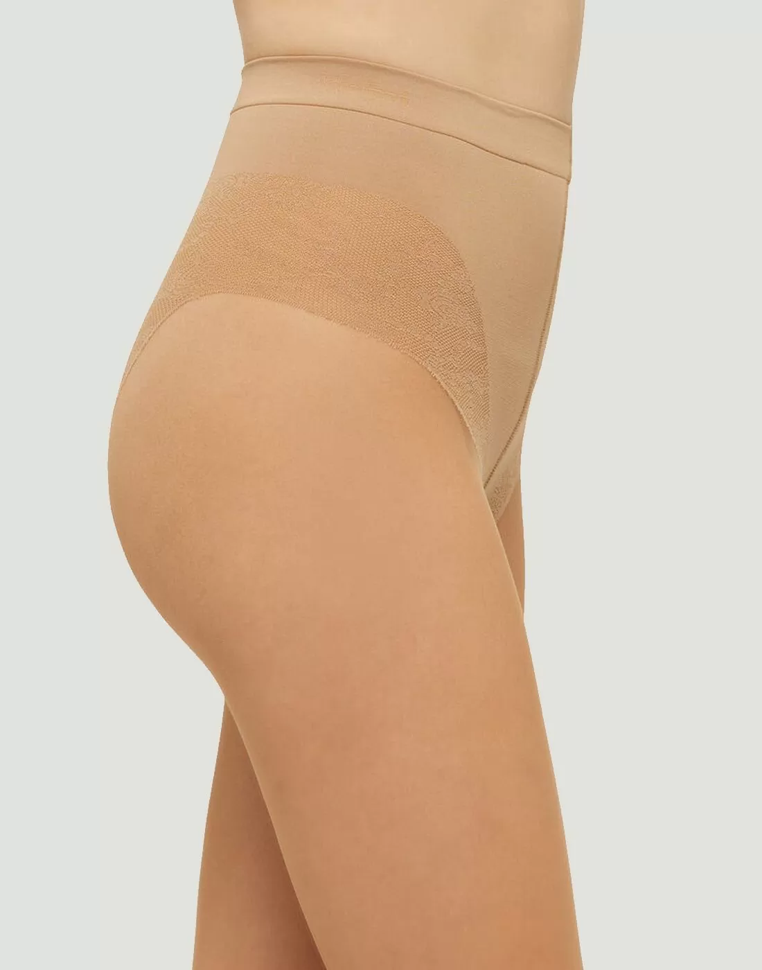wolford tummy 20 control top strømpebukse gobi beige