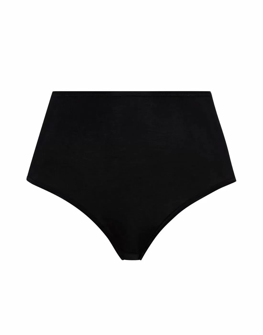 hanro cotton seamless høy truse svart