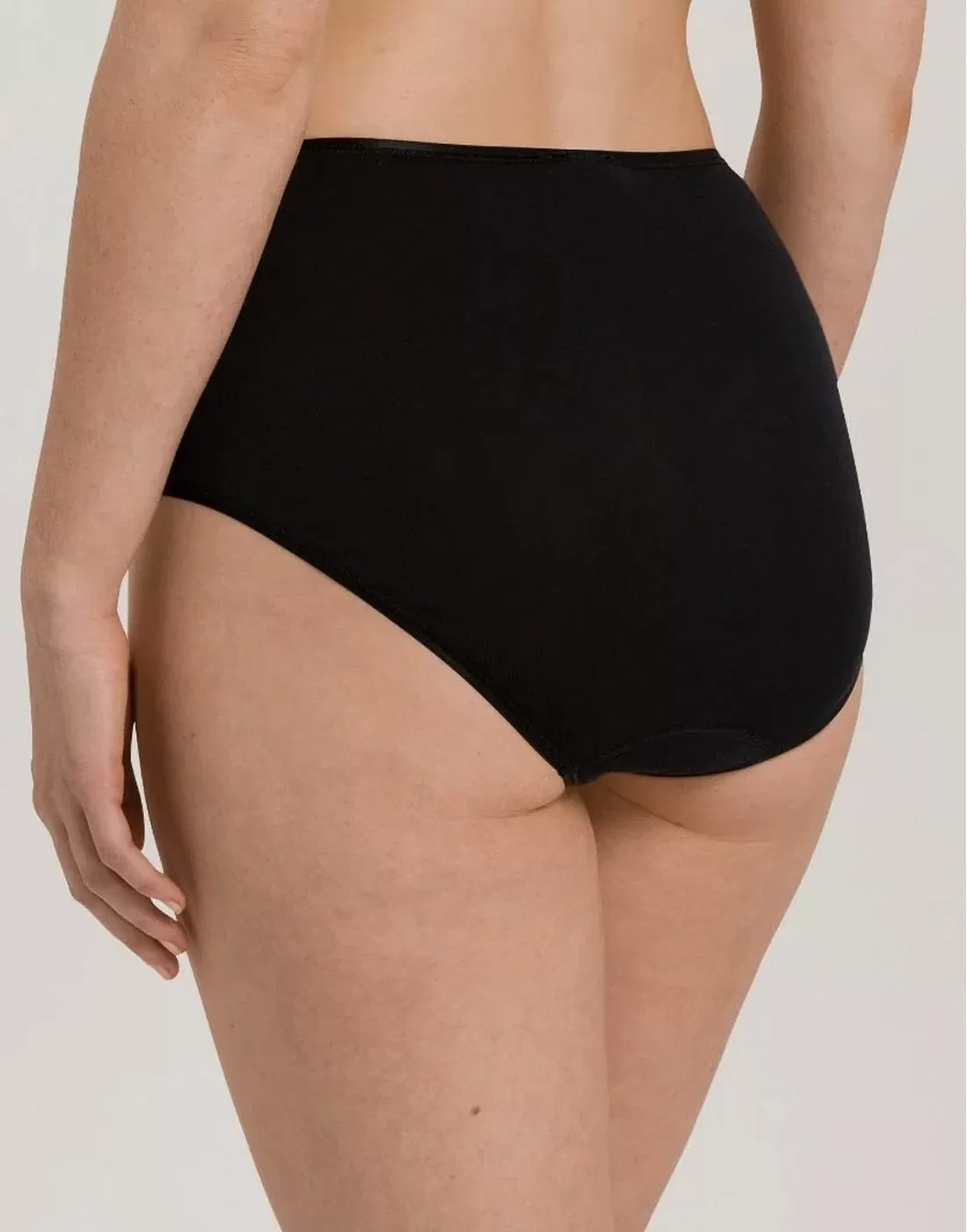 hanro cotton seamless høy truse svart
