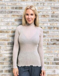 Oscalito Ull Silke Høyhalset Beige