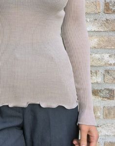 Oscalito Ull Silke Høyhalset Beige