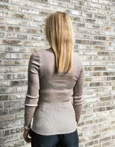 Oscalito ull silke genser beige